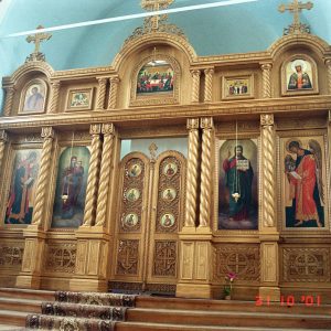 Иконостас из массива дуба. г. Сергиев-Посад. Иконостас из массива дуба. г. Сергиев-Посад.